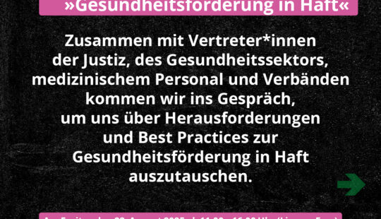 Zahlen in Haft höher als draußen.